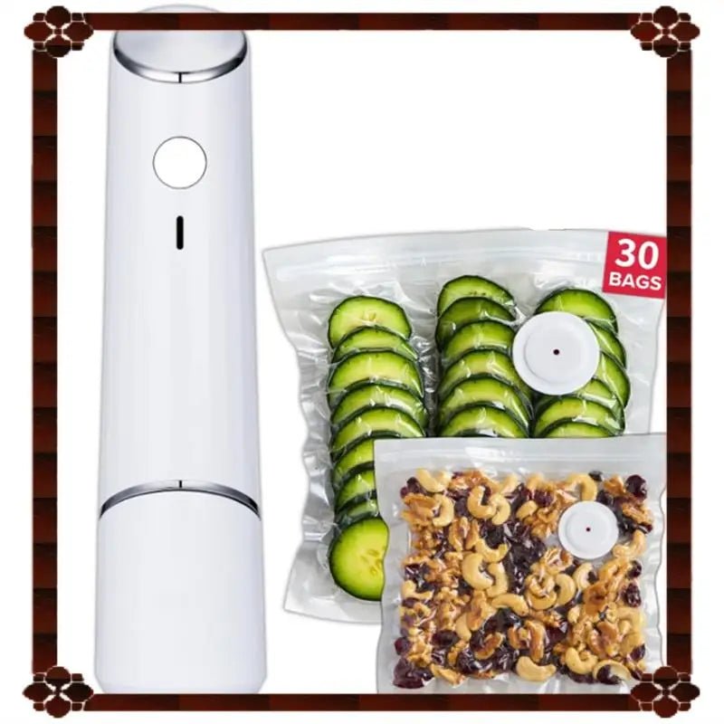 24 - Hour Delivery Portable Vacuum Sealer Machine - Compact Food Sealer 1SET, Powerful Handheld Vacuum Sealer For Food Seal Meal Sav - GadgifyLab