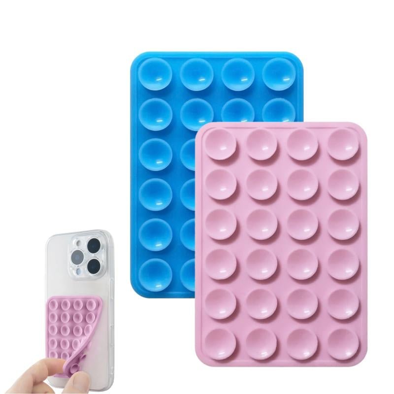 2PCS Silicone Suction Cup Phone Mount: Your Hands - Free Companion for Epic Selfies and Videos! - GadgifyLab