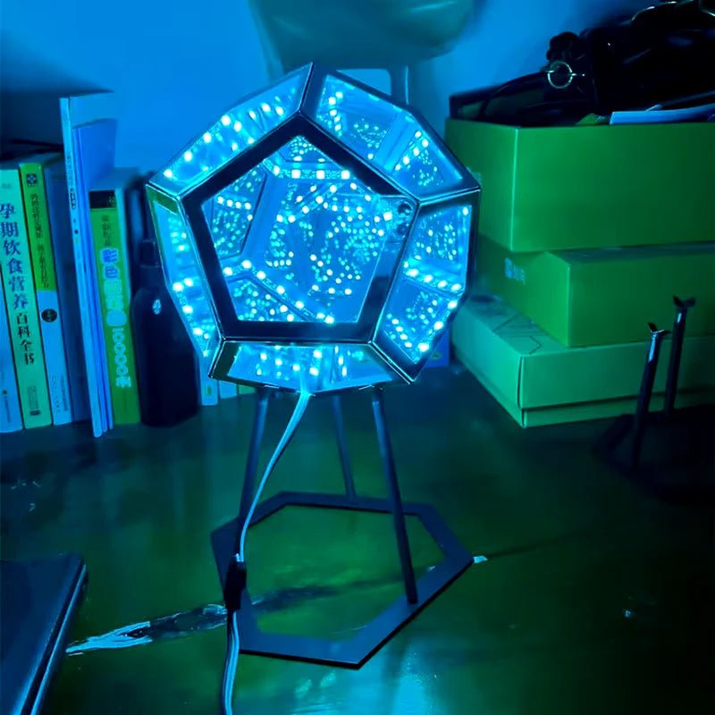 3D Cube Light Creative Cool Infinite Dodecahedron Nightlight Colorful Art Light USB Nightlight Girls Birthday Christmas Gift - GadgifyLab