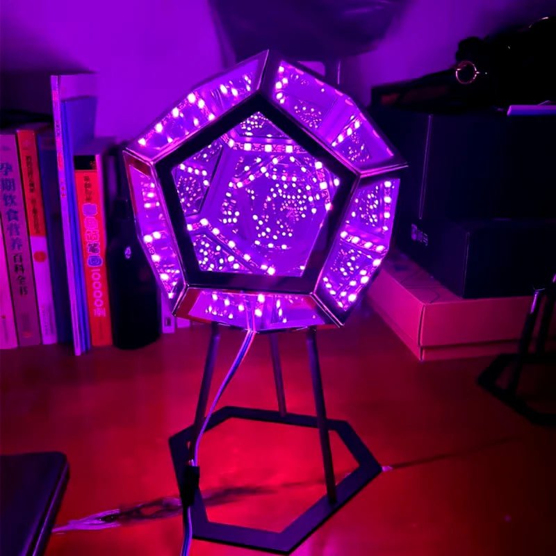 3D Cube Light Creative Cool Infinite Dodecahedron Nightlight Colorful Art Light USB Nightlight Girls Birthday Christmas Gift - GadgifyLab