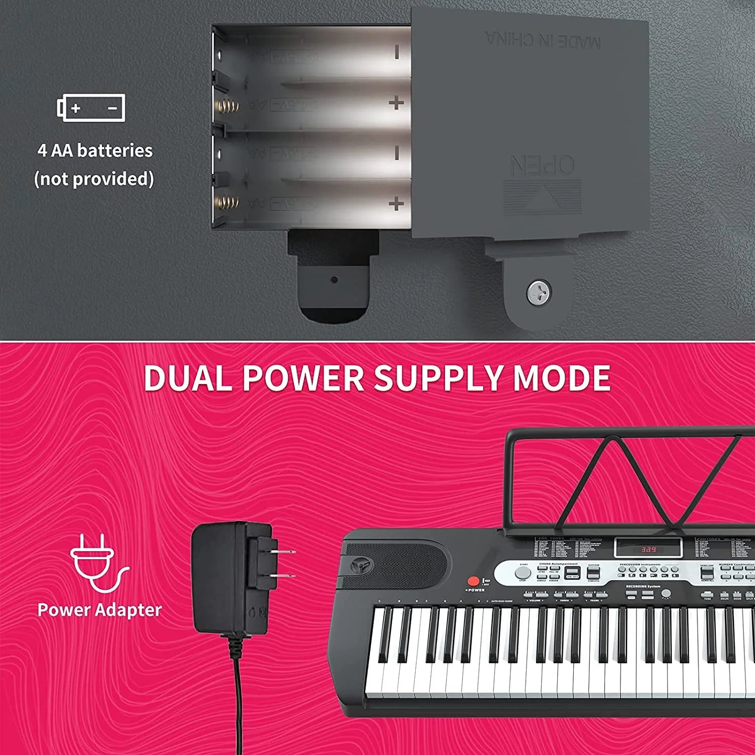 61 Key Piano Keyboard Portable Electric Keyboard with Microphone - GadgifyLab