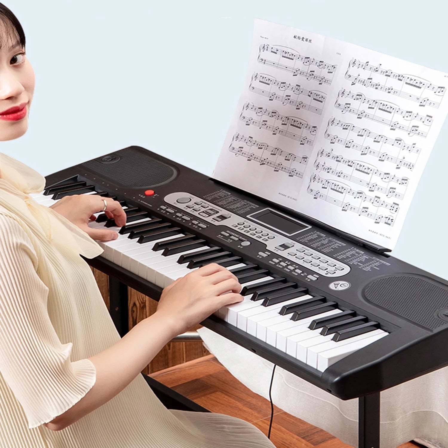 61 Key Piano Keyboard Portable Electric Keyboard with Microphone - GadgifyLab