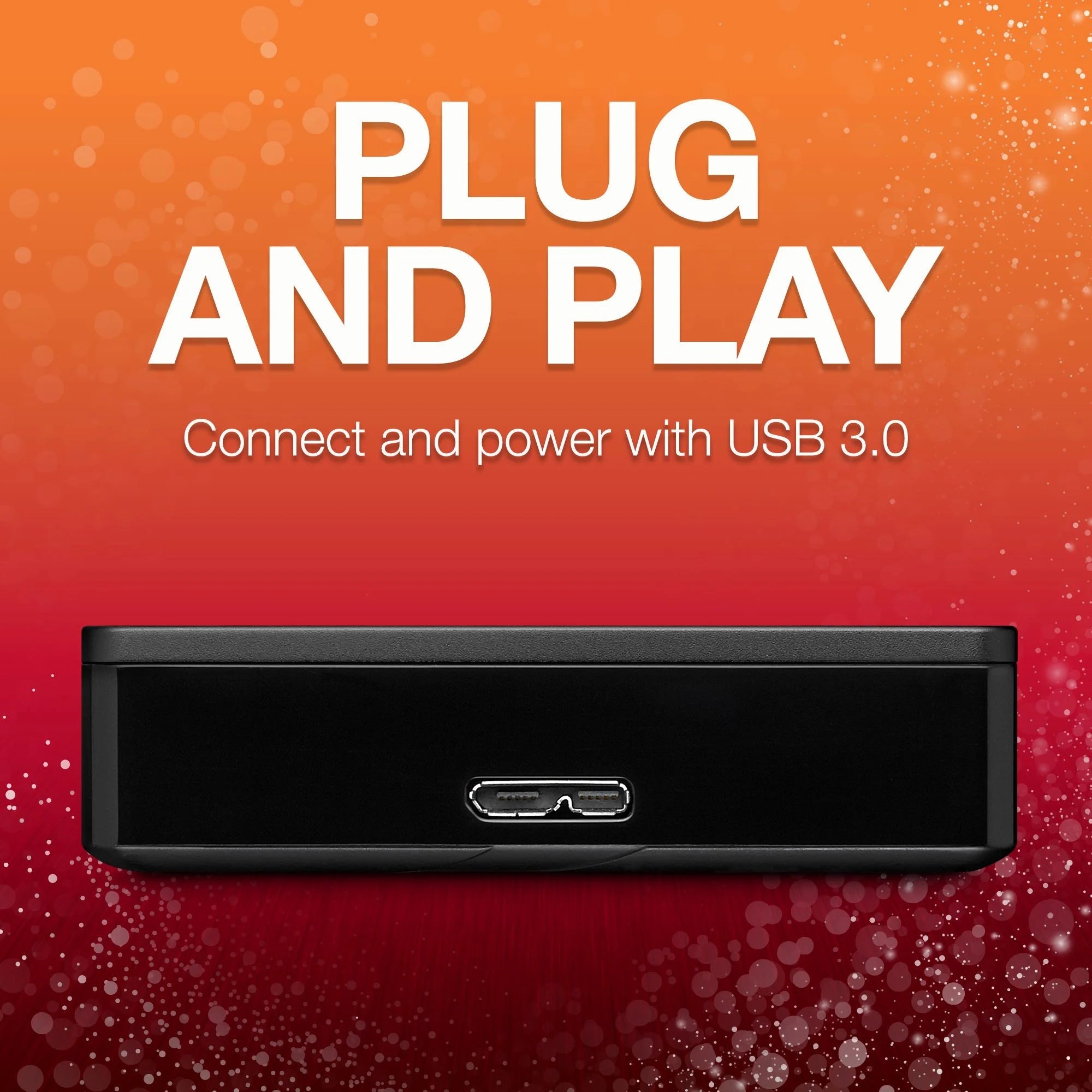 Backup plus Portable 4TB External USB 3.0 Hard Drive - Black - GadgifyLab