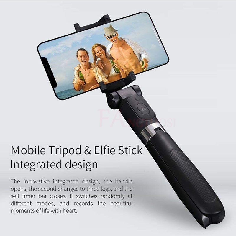 Compatible with Apple, Tripod Selfie Stick Mobile Universal Live Triangle Bracket One Bluetooth Selfie Artifact - GadgifyLabPhone Accessories