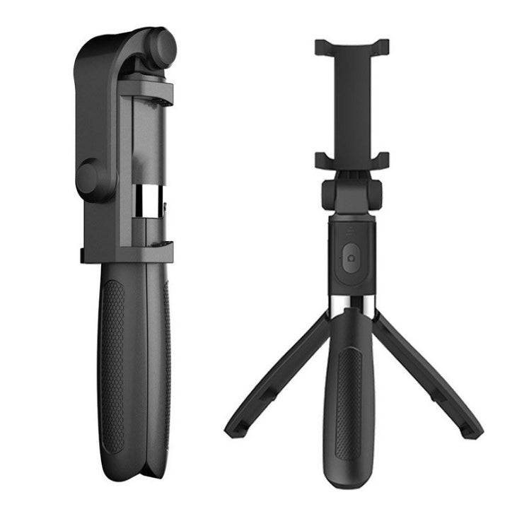 Compatible with Apple, Tripod Selfie Stick Mobile Universal Live Triangle Bracket One Bluetooth Selfie Artifact - GadgifyLabPhone Accessories
