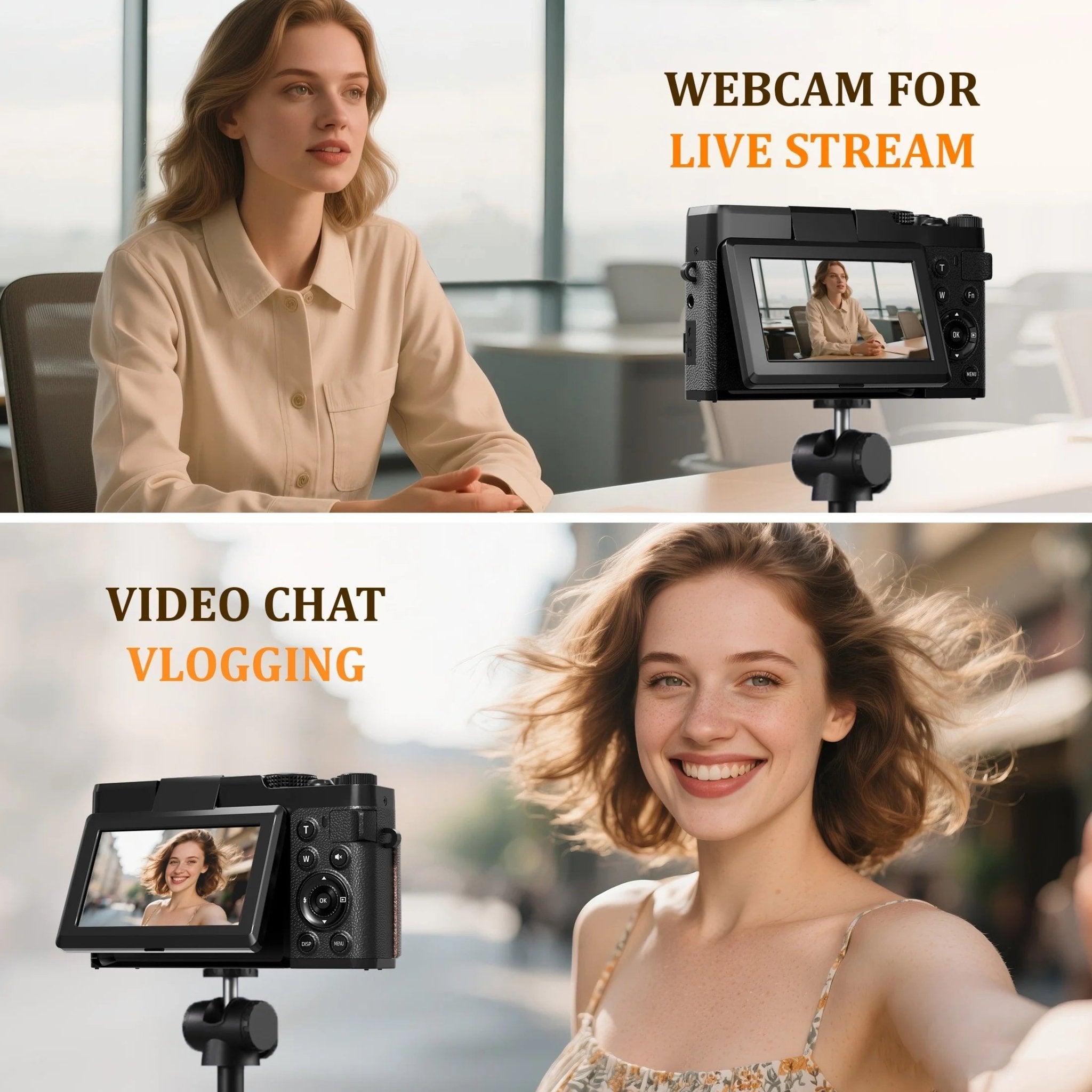 Digital Camera 4K 56MP Cameras for Photography for Youtube with 32GB SD Card - GadgifyLab