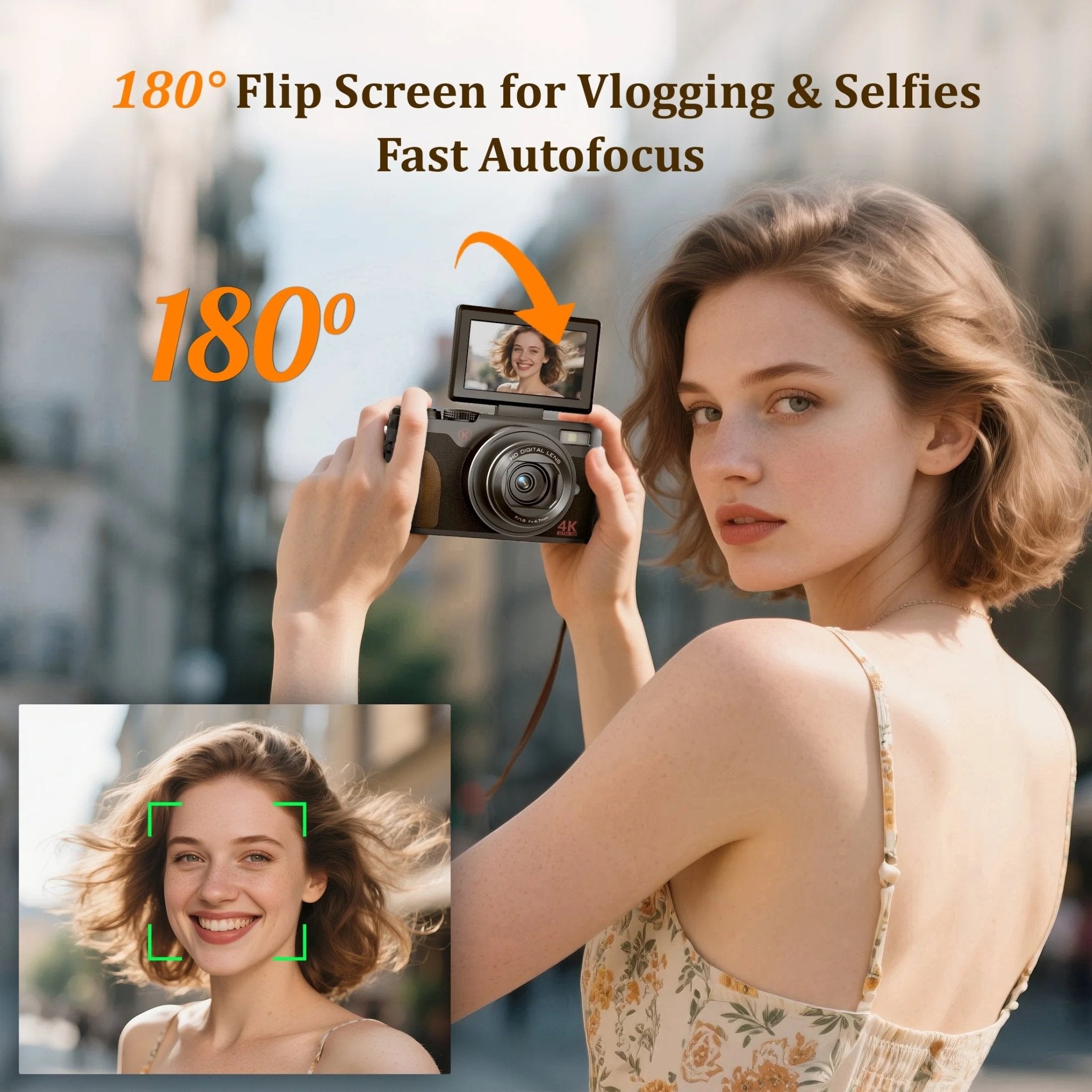 Digital Camera 4K 56MP Cameras for Photography for Youtube with 32GB SD Card - GadgifyLab
