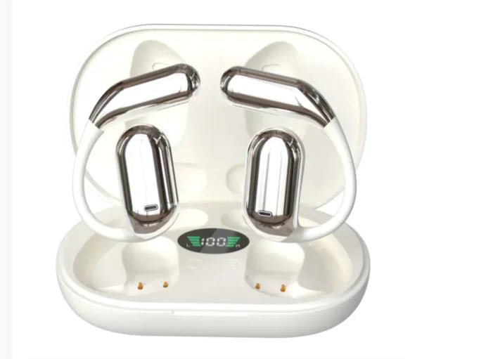 Ear - Mounted Bluetooth Headset with LED Display (One Set) - GadgifyLab