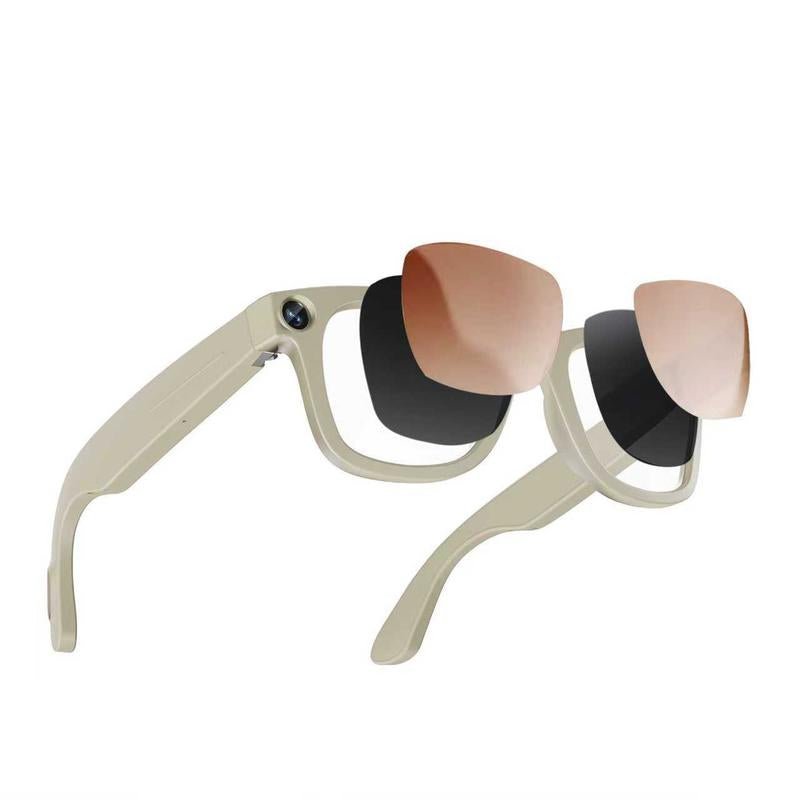 Experience the Future with Evomi Touch - Control Bluetooth Smart Glasses - HD Camera, Wireless Connectivity, and Dual Interchangeable Lenses for Day and Night Use - GadgifyLab