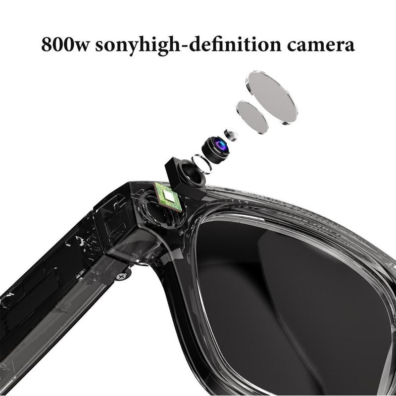 Experience the Future with Evomi Touch - Control Bluetooth Smart Glasses - HD Camera, Wireless Connectivity, and Dual Interchangeable Lenses for Day and Night Use - GadgifyLab