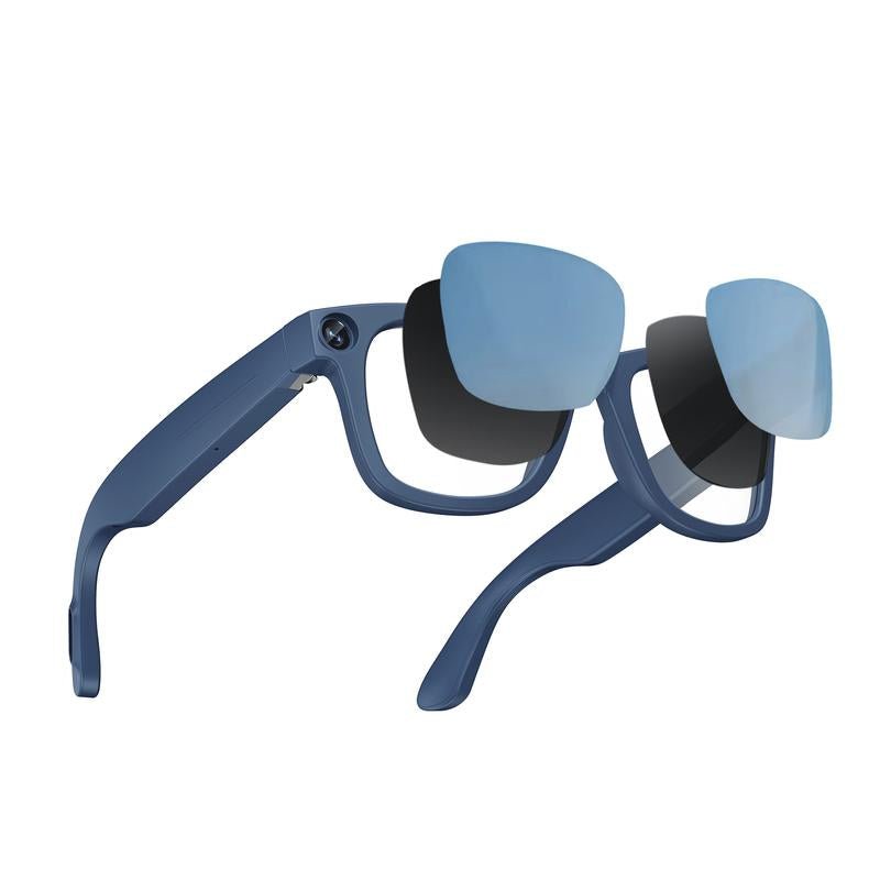 Experience the Future with Evomi Touch - Control Bluetooth Smart Glasses - HD Camera, Wireless Connectivity, and Dual Interchangeable Lenses for Day and Night Use - GadgifyLab