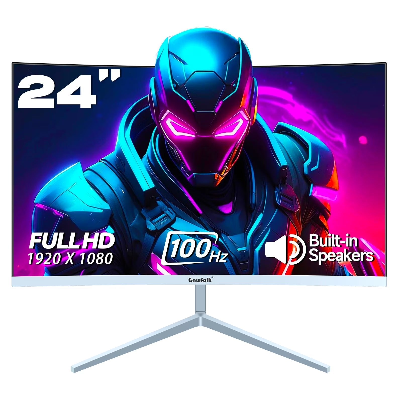 Gawfolk 24 Inch Business PC Monitor 1080P 100HZ Refresh Rate Gaming Computer Display - GadgifyLab