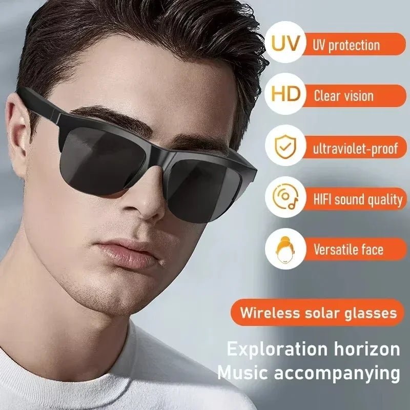 Good New Smart Sunglasses Glasses Bluetooth Call AI Intelligent Headphones HIFI Blue Light Waterproof Anti - UV For Men Women Gift - GadgifyLab