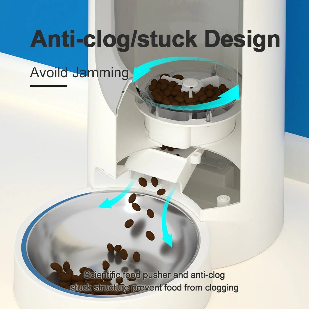 HEYBO Automatic Cat Feeder Timed Cat Food Dispenser Wifi with APP Control for Remote - GadgifyLab