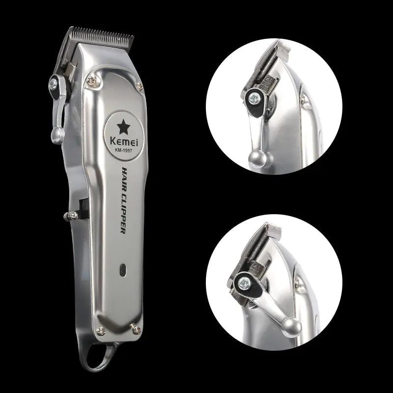 Kemei Rechargeable Electric Hair Clipper for Men - GadgifyLab
