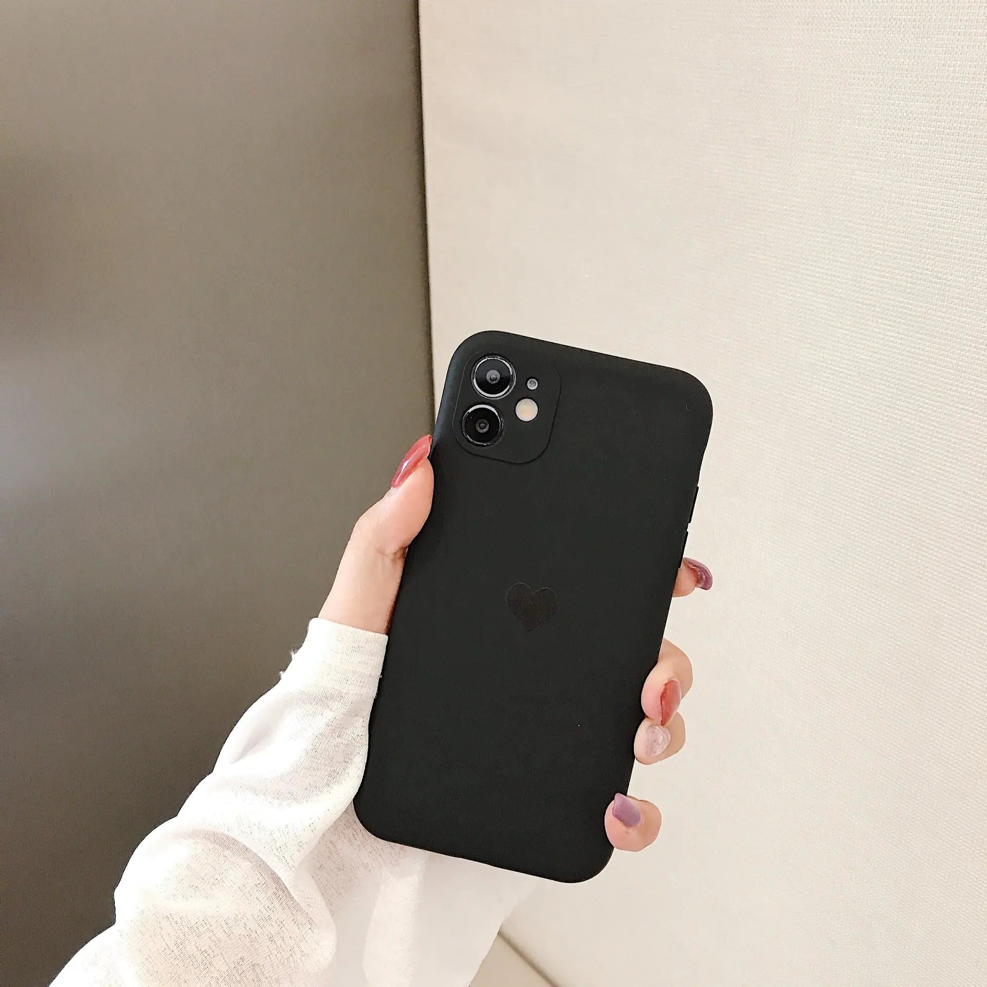 Liquid Heart Frosted Phone Case - GadgifyLab