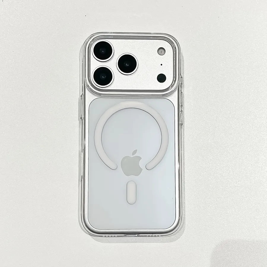 Magnetic Transparent iPhone17 Case Question Mark Anti - Fall High - End Protection Compatible With Apple 16 15 Pro Max - GadgifyLab