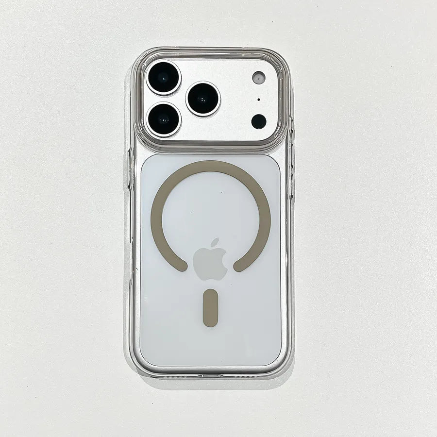 Magnetic Transparent iPhone17 Case Question Mark Anti - Fall High - End Protection Compatible With Apple 16 15 Pro Max - GadgifyLab