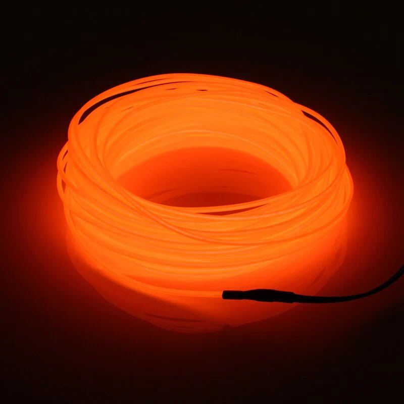 Neon LED Light Glow EL Wire String Strip Rope Tube Decor Car Party + Controller - GadgifyLab