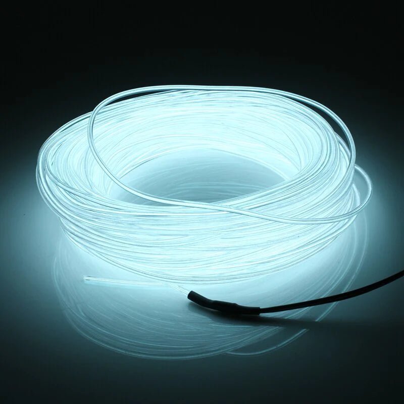 Neon LED Light Glow EL Wire String Strip Rope Tube Decor Car Party + Controller - GadgifyLab