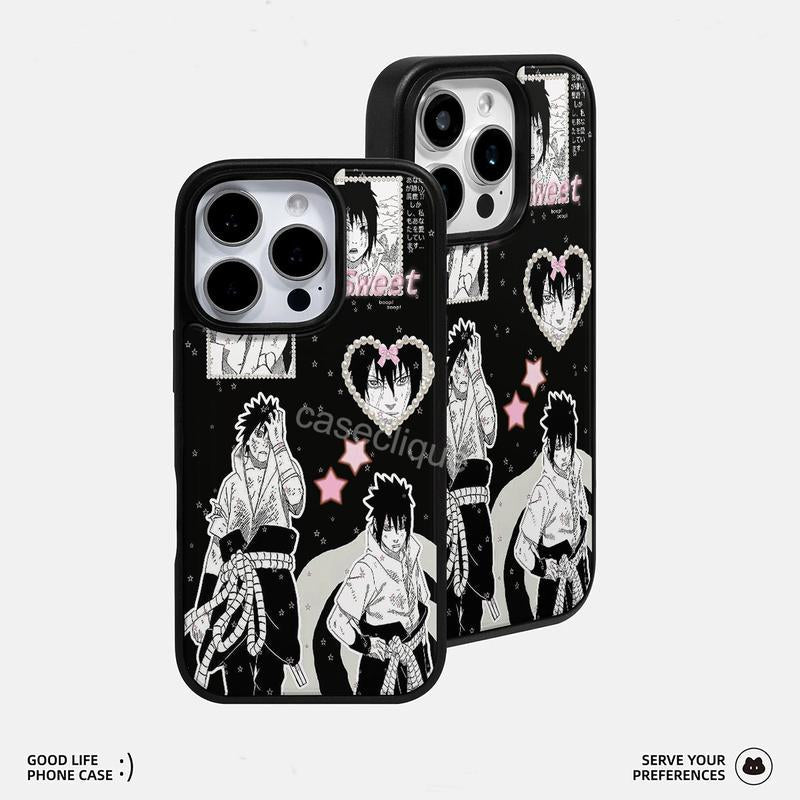 Protect Your Phone in Style with Our Black Themed Collage Case Featuring Iconic Manga Scenes – A Must - Have for True Fans! - GadgifyLab