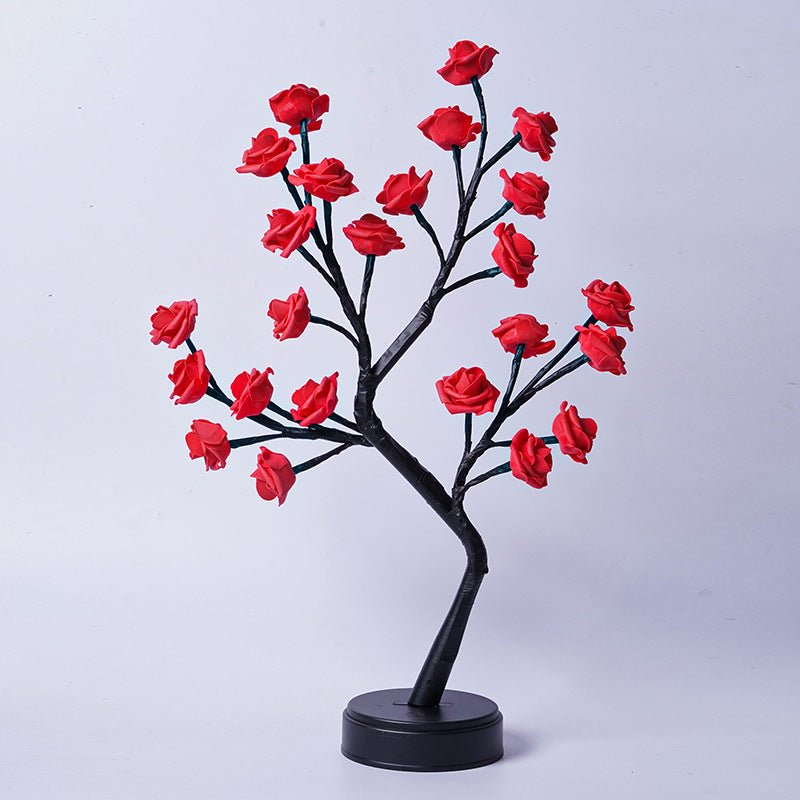 Table Lamp Flower Tree Rose Lamps Fairy Desk Night Lights USB Operated Gifts For Wedding Valentine Christmas Decoration - GadgifyLabTable Lamps
