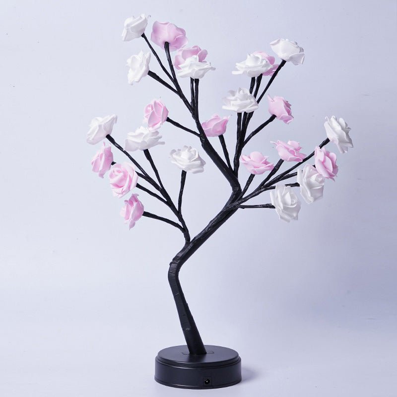 Table Lamp Flower Tree Rose Lamps Fairy Desk Night Lights USB Operated Gifts For Wedding Valentine Christmas Decoration - GadgifyLabTable Lamps