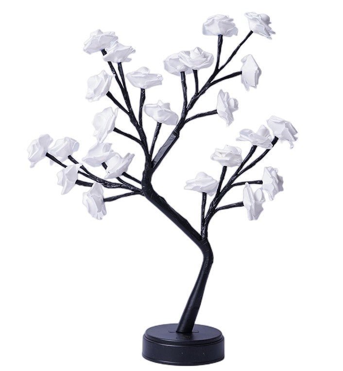 Table Lamp Flower Tree Rose Lamps Fairy Desk Night Lights USB Operated Gifts For Wedding Valentine Christmas Decoration - GadgifyLabTable Lamps