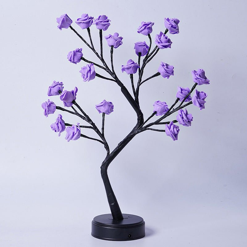 Table Lamp Flower Tree Rose Lamps Fairy Desk Night Lights USB Operated Gifts For Wedding Valentine Christmas Decoration - GadgifyLabTable Lamps