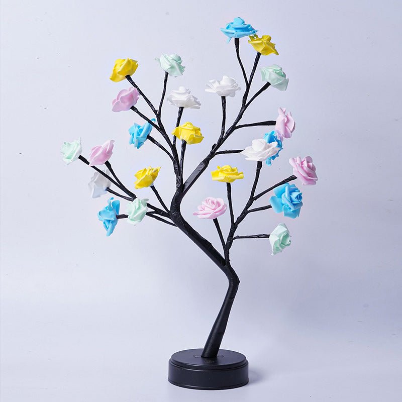 Table Lamp Flower Tree Rose Lamps Fairy Desk Night Lights USB Operated Gifts For Wedding Valentine Christmas Decoration - GadgifyLabTable Lamps