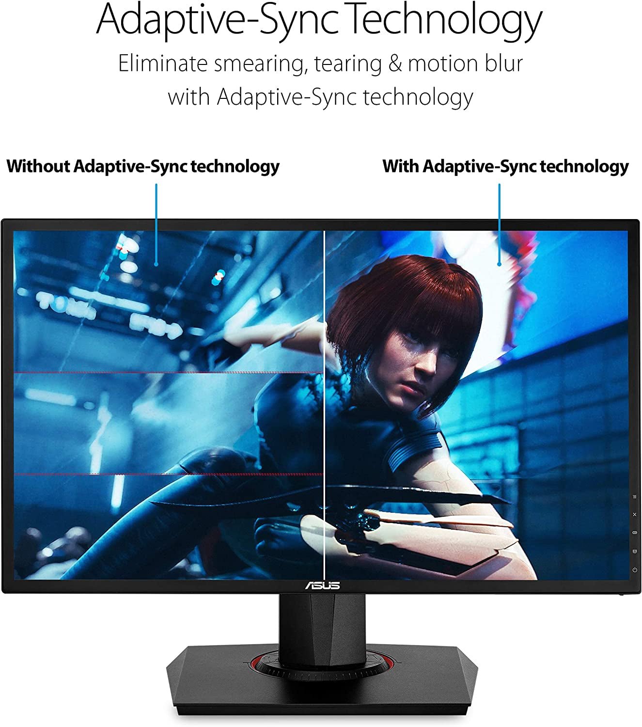 VG248QG 24" G - SYNC Gaming Monitor 165Hz 1080P 0.5Ms Eye Care with DP HDMI Dvi,Black - GadgifyLab