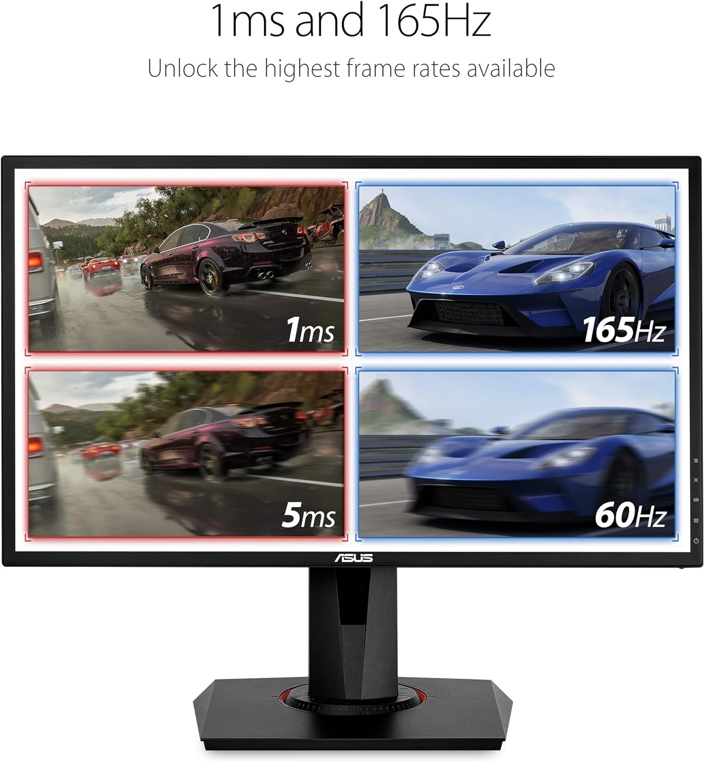 VG248QG 24" G - SYNC Gaming Monitor 165Hz 1080P 0.5Ms Eye Care with DP HDMI Dvi,Black - GadgifyLab
