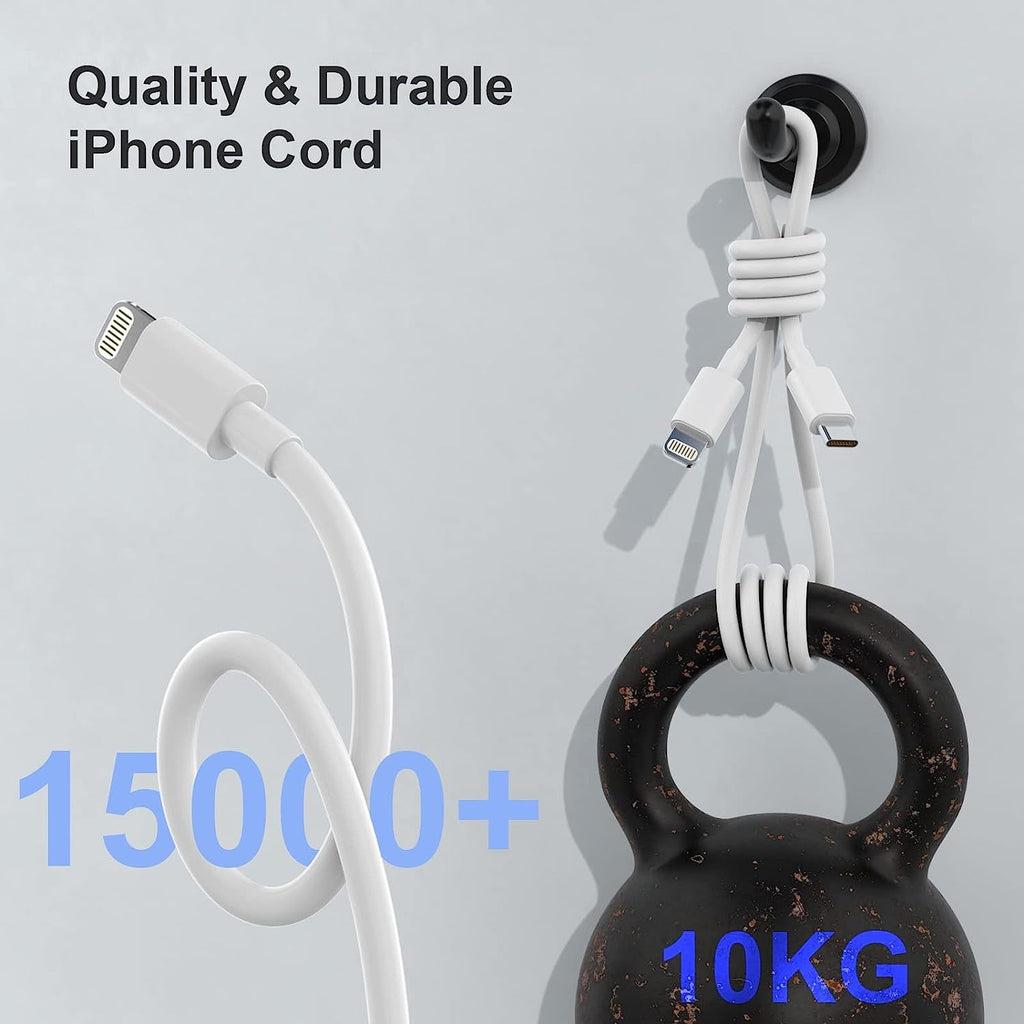 2Pack 20W Type C Charger Block with 6Ft USB C to L Cable, PD Fast Charger Compatible with Iphone, Ipad, Ipod - GadgifyLab