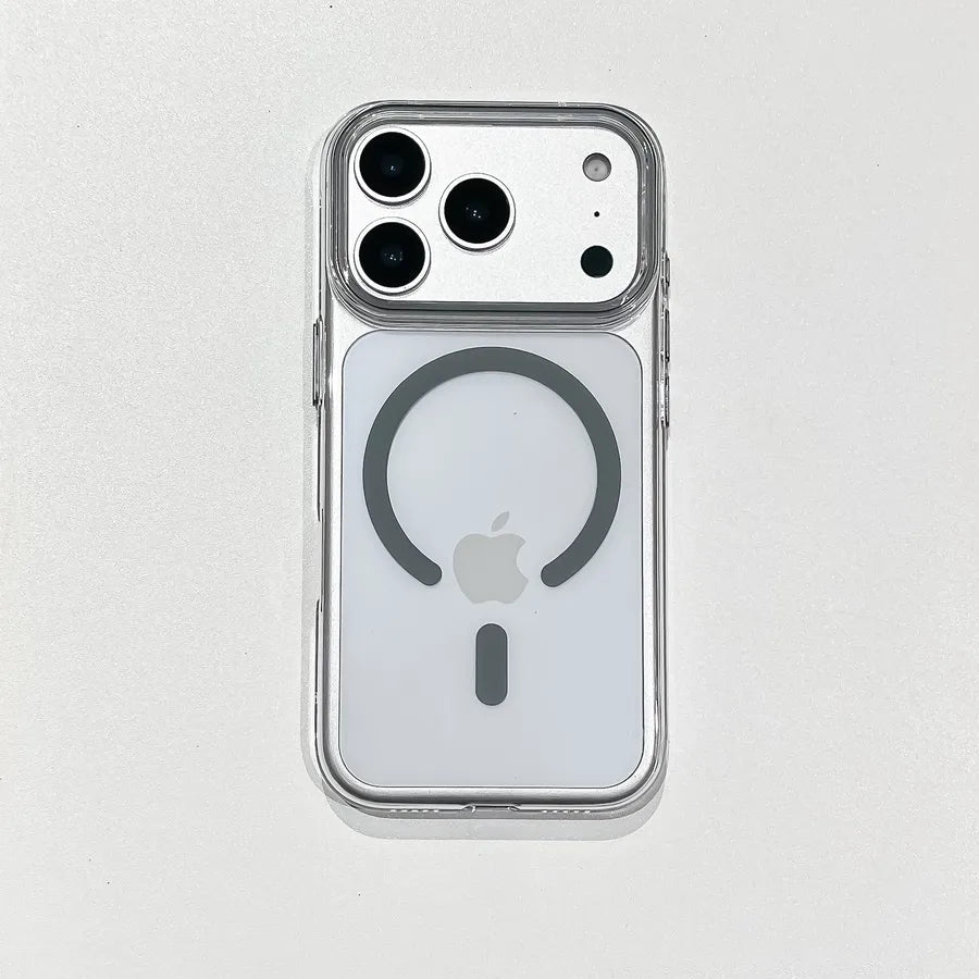 Magnetic Transparent iPhone17 Case Question Mark Anti - Fall High - End Protection Compatible With Apple 16 15 Pro Max - GadgifyLab