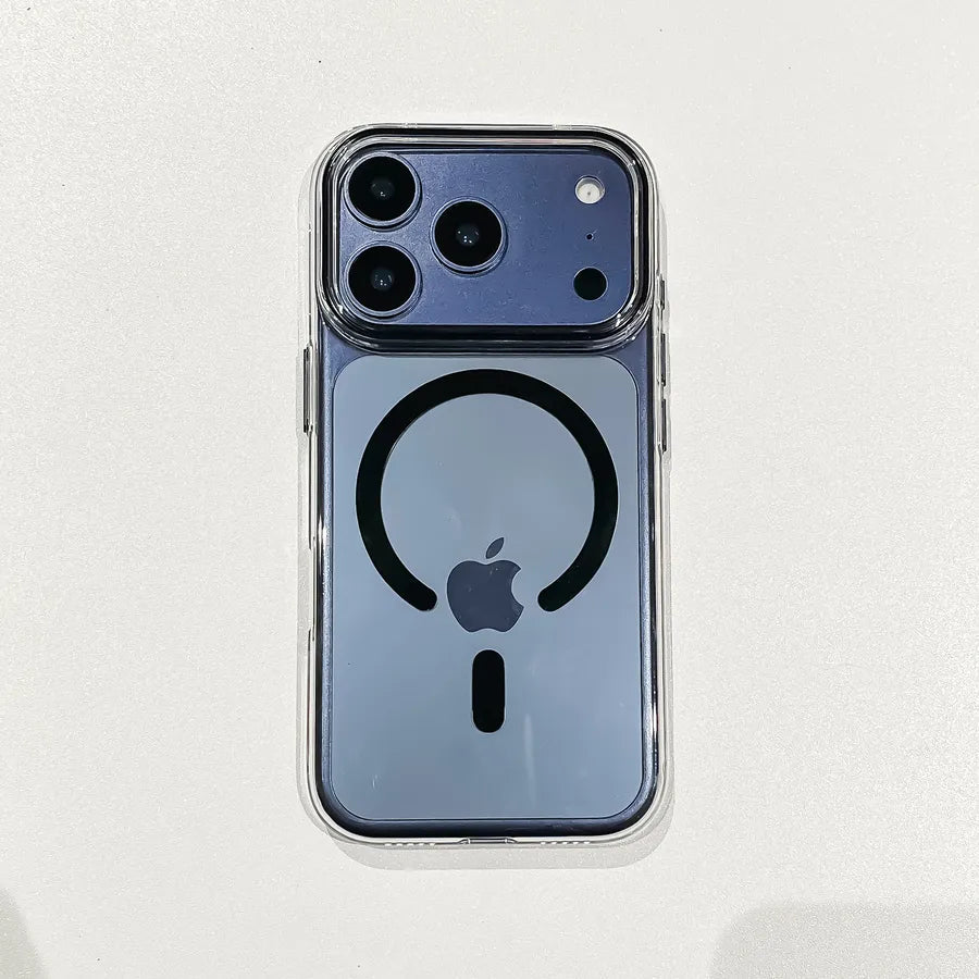 Magnetic Transparent iPhone17 Case Question Mark Anti - Fall High - End Protection Compatible With Apple 16 15 Pro Max - GadgifyLab