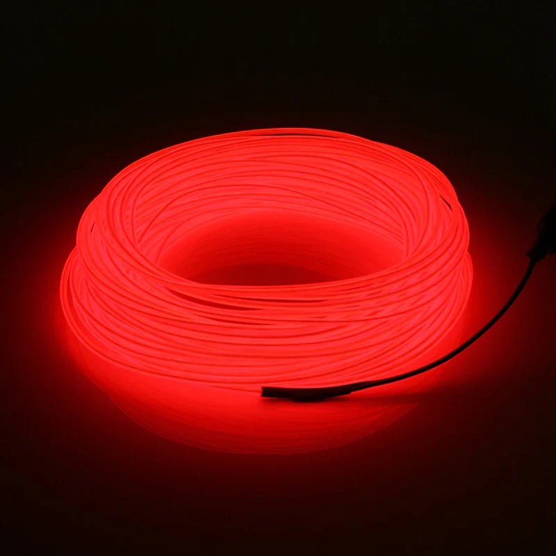 Neon LED Light Glow EL Wire String Strip Rope Tube Decor Car Party + Controller - GadgifyLab