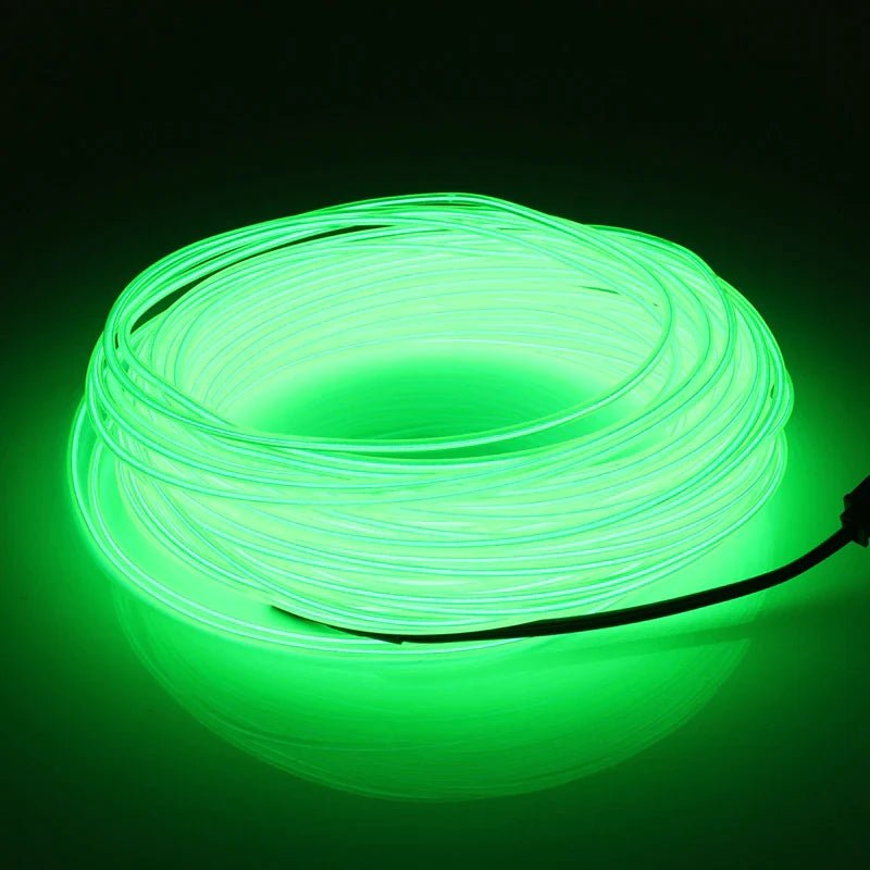 Neon LED Light Glow EL Wire String Strip Rope Tube Decor Car Party + Controller - GadgifyLab