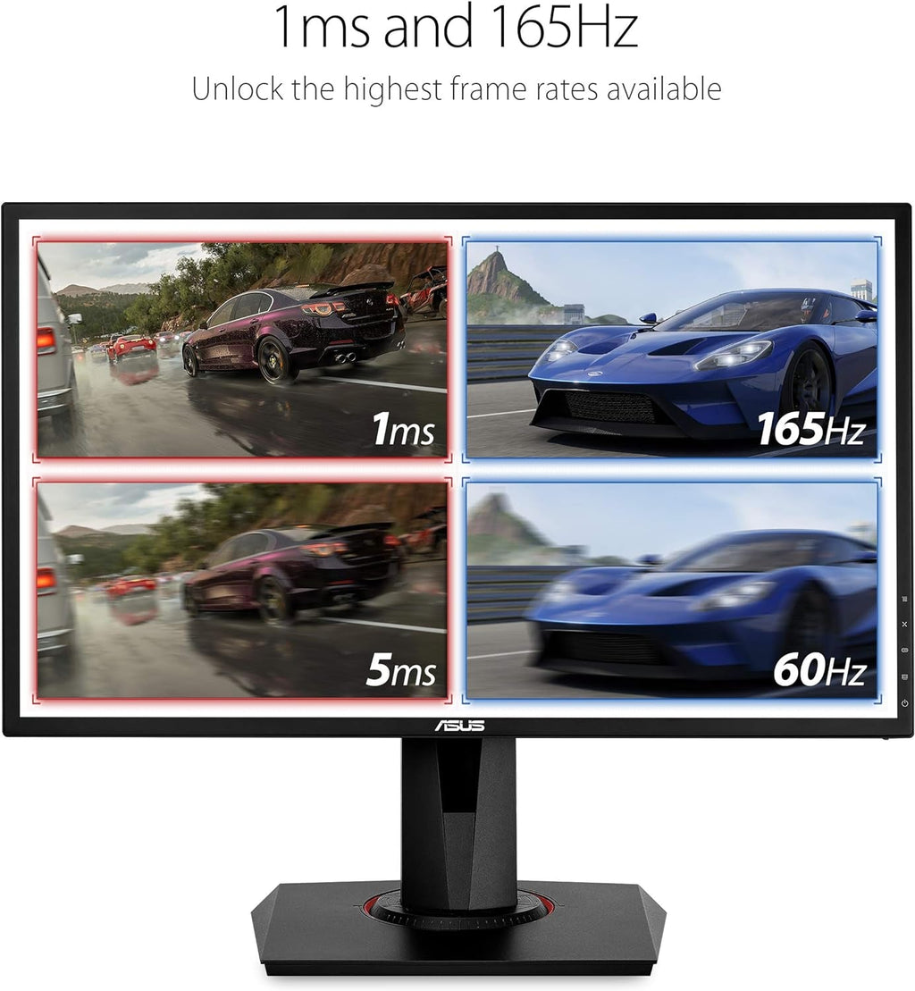 VG248QG 24" G - SYNC Gaming Monitor 165Hz 1080P 0.5Ms Eye Care with DP HDMI Dvi,Black - GadgifyLab