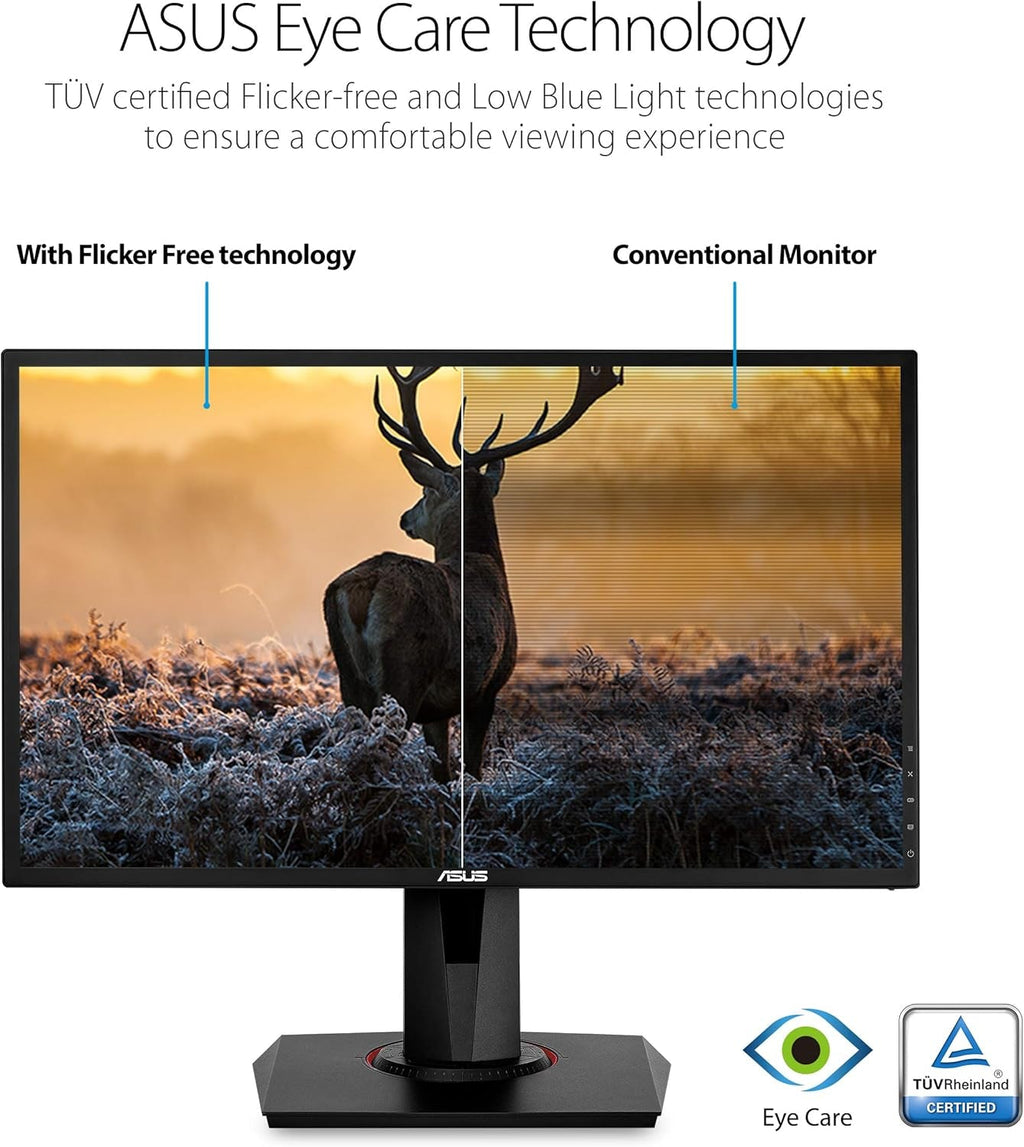 VG248QG 24" G - SYNC Gaming Monitor 165Hz 1080P 0.5Ms Eye Care with DP HDMI Dvi,Black - GadgifyLab